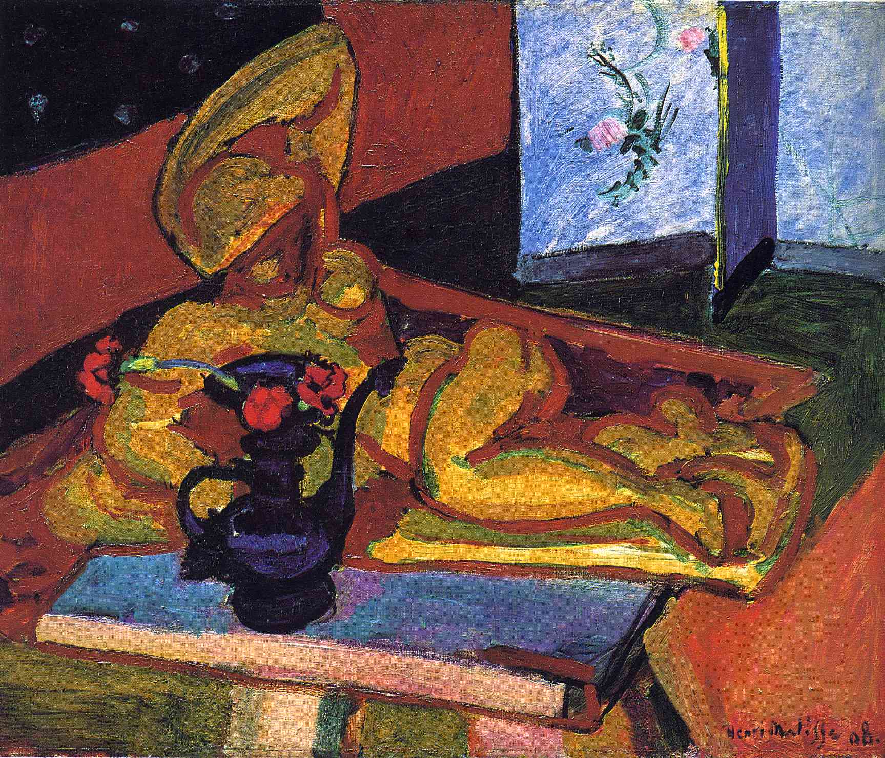 Henri Matisse - Sculpture and Persian Vase 1908